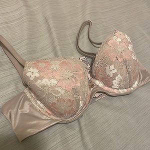 Victorias Secret Floral Lined Demi Bra